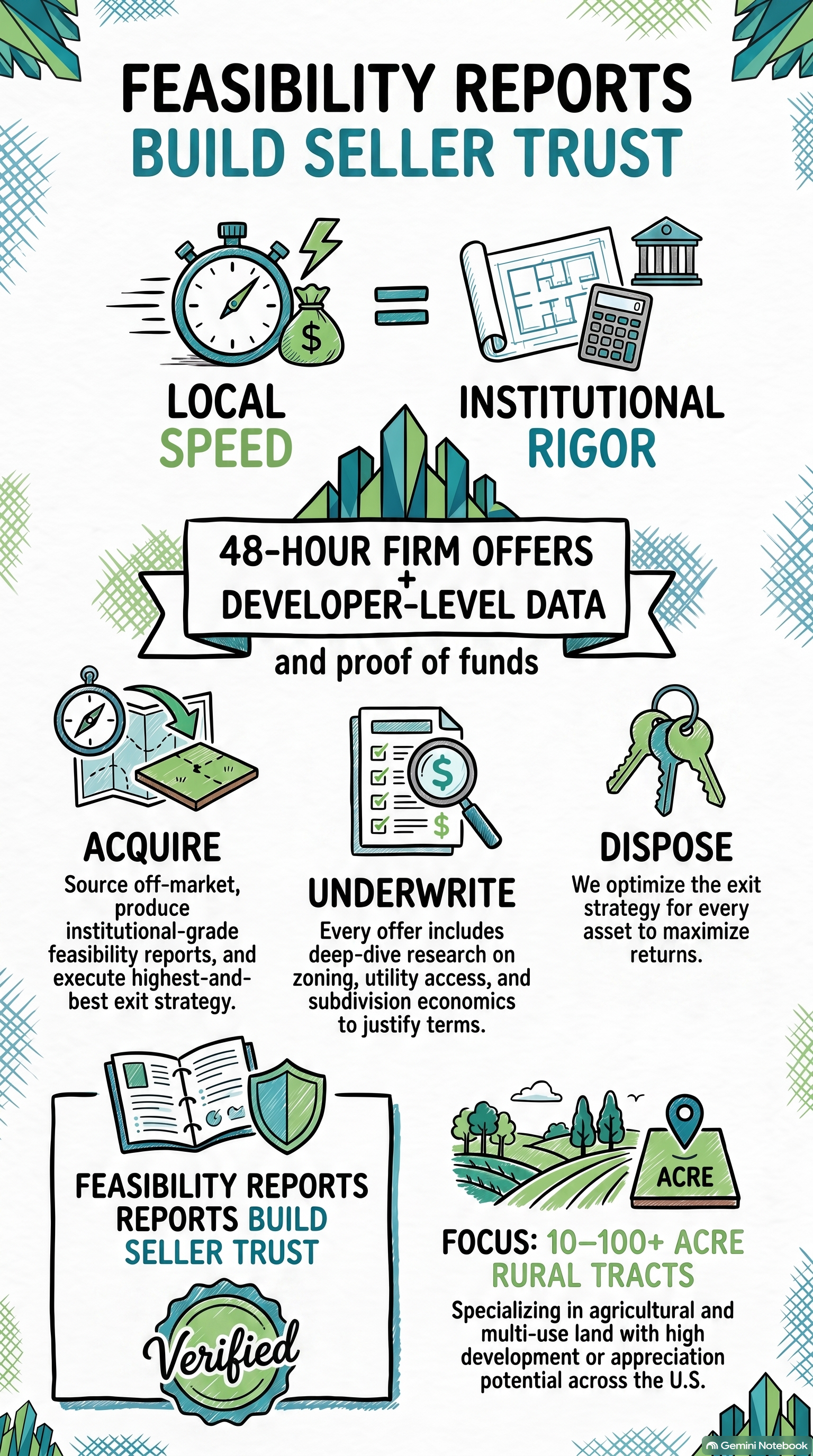 Feasibility reports build seller trust